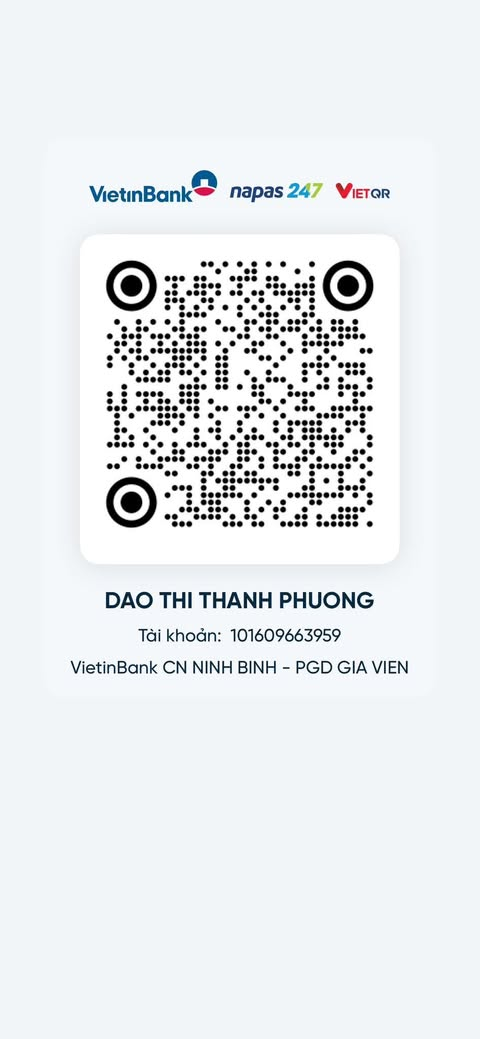 Mã VietQR VietinBank mang tên Đào Thị Thanh Phương